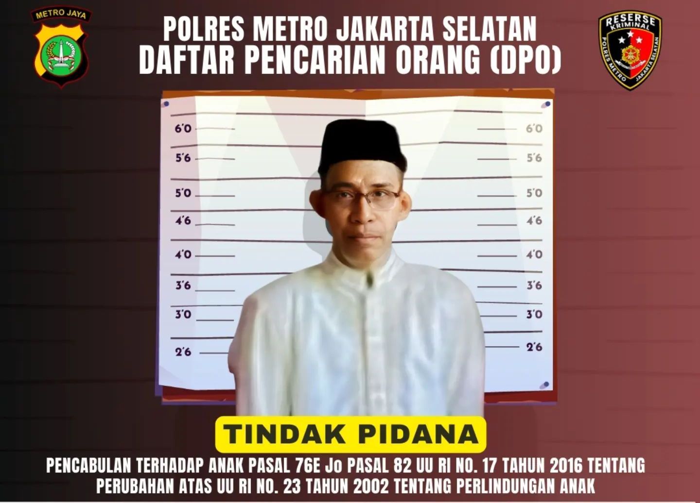 Geger! Guru PNS Lecehkan Murid SD, Jadi DPO Polres Jaksel