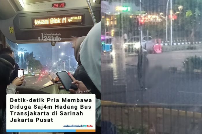 Pria Viral Hadang dan Acungkan Sajam ke Bus TransJakarta Ditangkap, Polisi Duga Alami Gangguan Jiwa