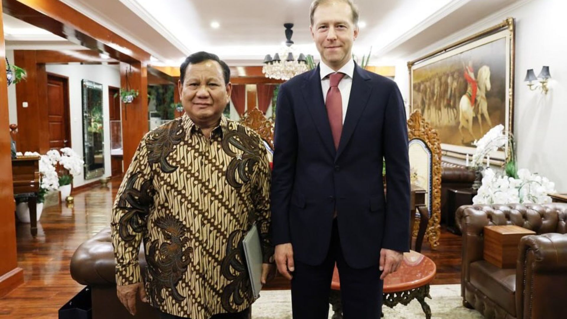 Wakil Pertama PM Rusia Bertemu Dengan Presiden Prabowo Bahas Hubungan Diplomatik Rusia-Indonesia