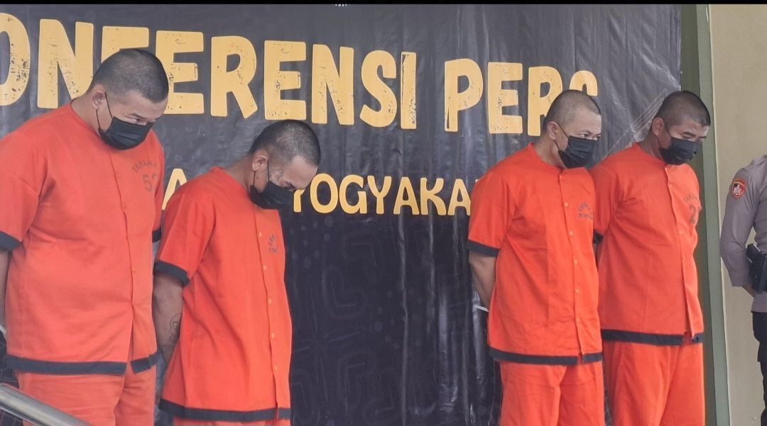Polda DIY Bekuk 4 Orang Sindikat Pencurian Motor di Jogja, Beraksi di 32 TKP Berbeda