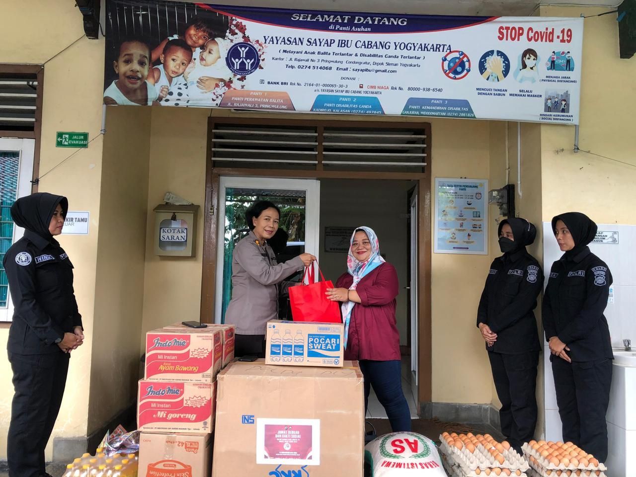 HUT Humas Polri ke-73, Bidhumas Polda DIY Gelar Bakti Sosial di Yayasan Sayap Ibu 