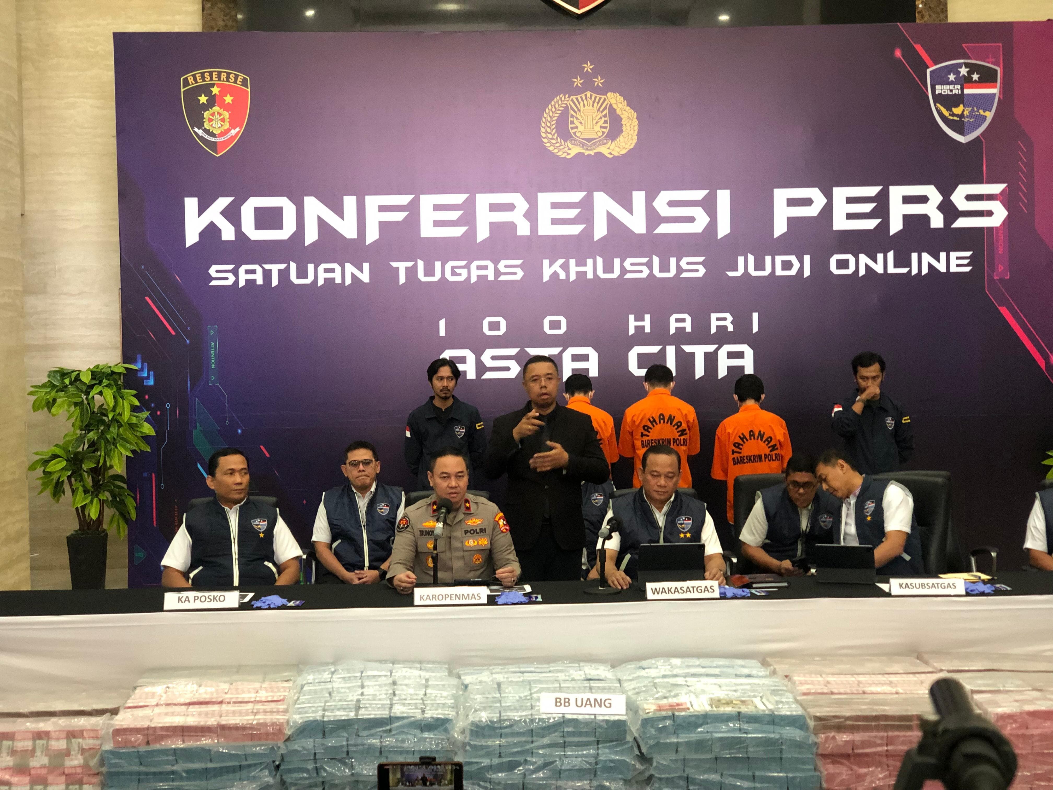 Periode Juni-November 2024, Polri Bongkar 300 Kasus Judi Online dan Tangkap 370 Tersangka