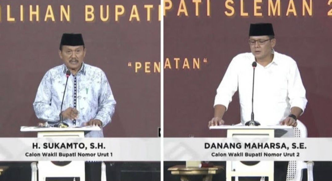 Debat Putaran Kedua Pilkada 2024 : Kedua Paslon Cawabup Sleman Janji Naikkan Gaji Honorer