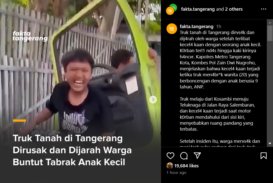 Ultimatum Polisi ke Penjarah Belasan Truk di Tangerang: Segera Kembalikan atau ......
