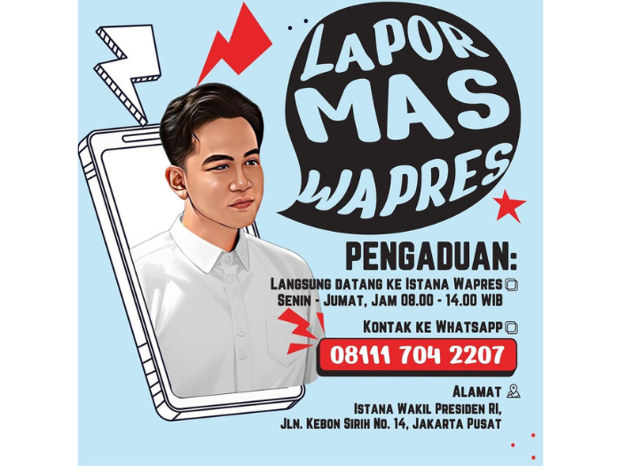 Ini Jenis Pengaduan yang Bisa Dilaporkan Masyarakat ke Layanan Lapor Mas Wapres Gibran
