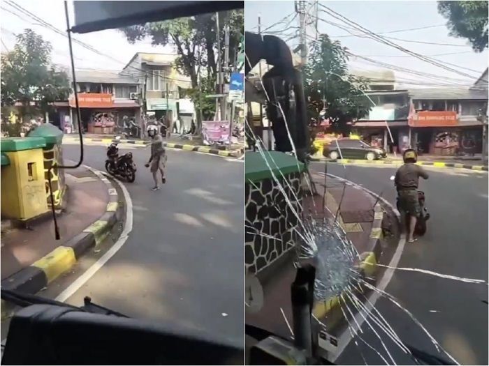 Berakhir Damai, Pria yang Lempar Batu ke Bus TransJakarta di Lenteng Agung Diminta Ganti Rugi Rp13 Juta
