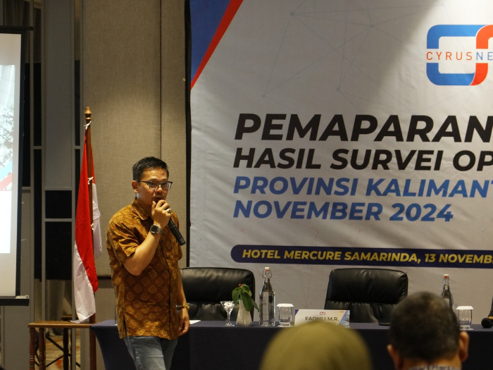 Survei Cyrus Network Pilgub Kaltim, Elektabilitas Rudy Mas'ud-Seno Aji Ungguli Isran Noor-Hadi Mulyadi