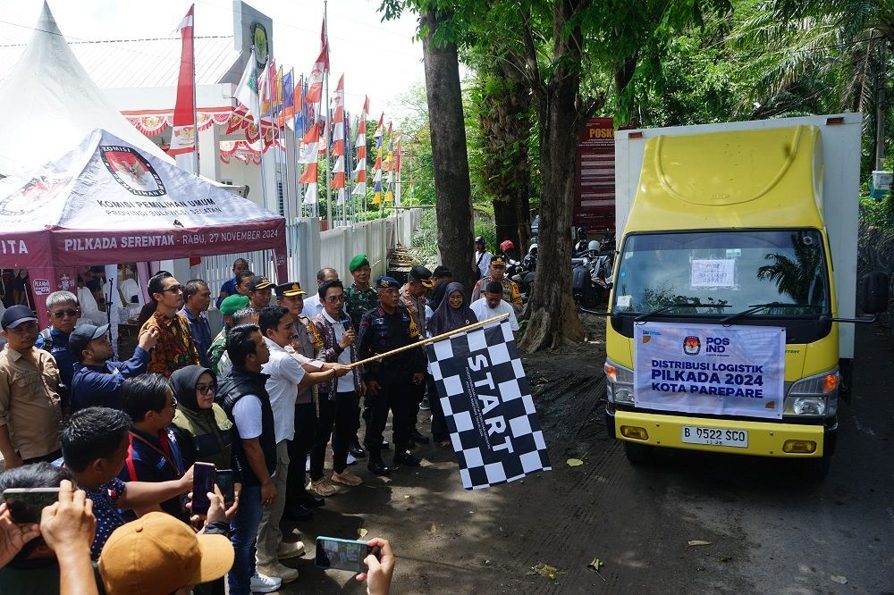 Ini Kiat KPU Parepare Distribusikan Logistik Pilkada Serentak di Jalur Dengan Medan Berat