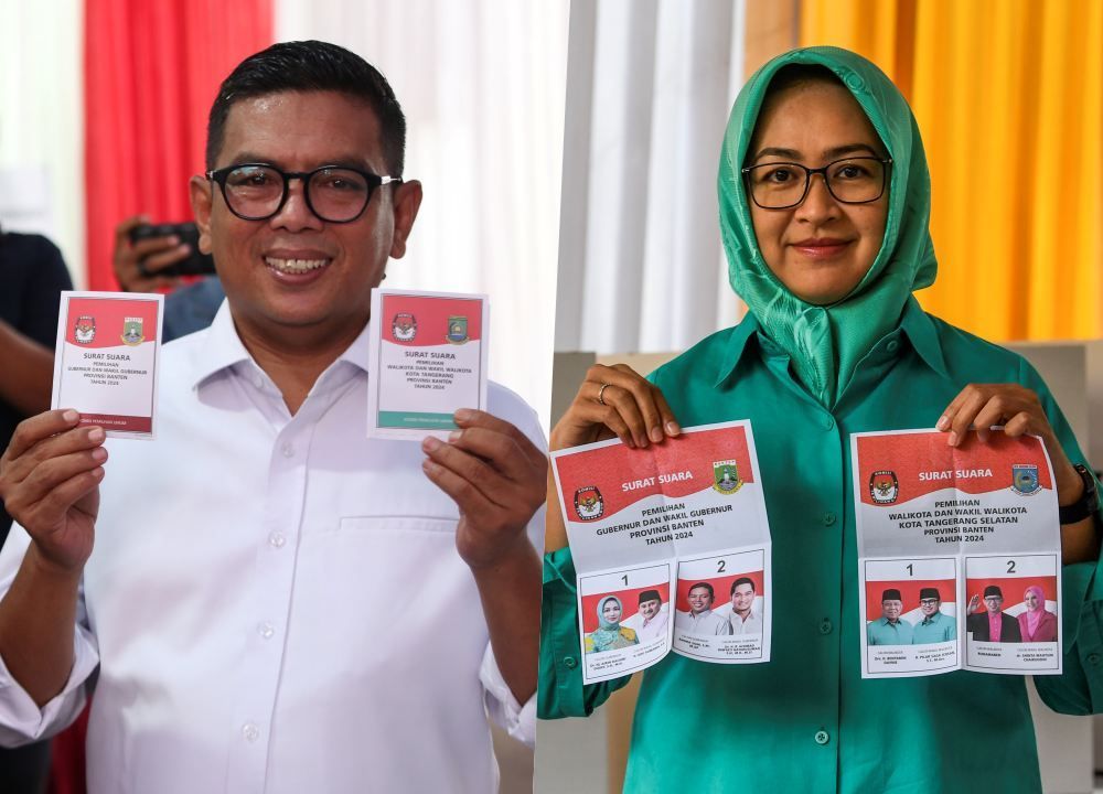 Hasil Quick Count Charta Politika di Banten: Andra-Dimyati Raih 57,64 Persen Ungguli Airin-Ade