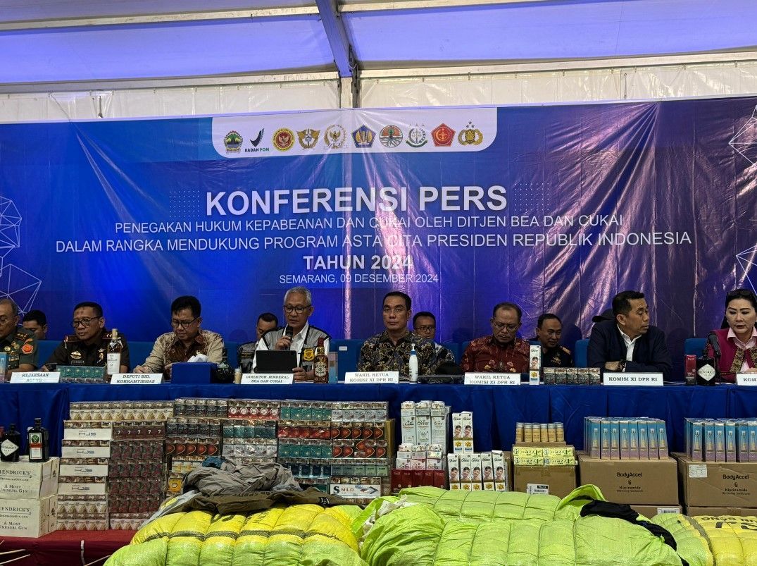 Dukung Program Asta Cita, Kanwil Bea Cukai Jateng dan D.I. Yogyakarta Amankan Rp308 Miliar Barang Ilegal dan Selamatkan Rp117 Miliar