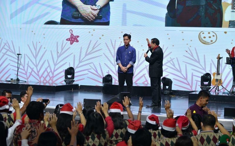 Wapres Gibran Tinjau Perayaan Natal di GBI Solo, Turut Sampaikan Salam dari Presiden Prabowo Subianto
