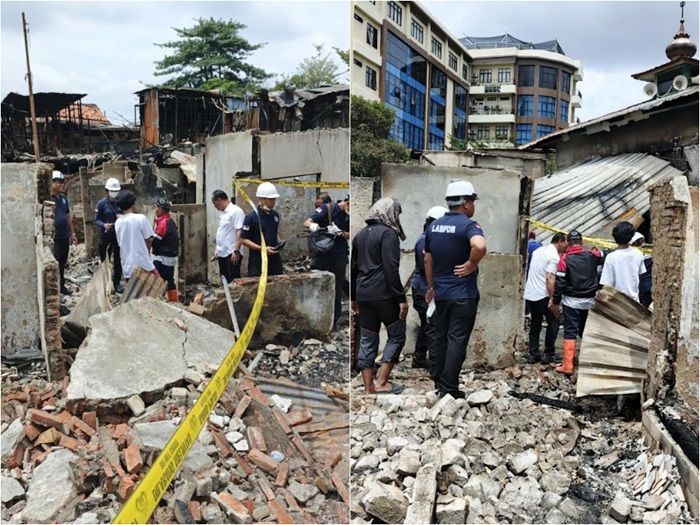 Puslabfor Bareskrim Mulai Bekerja Cari Penyebab Kebakaran Pemukiman di Kemayoran