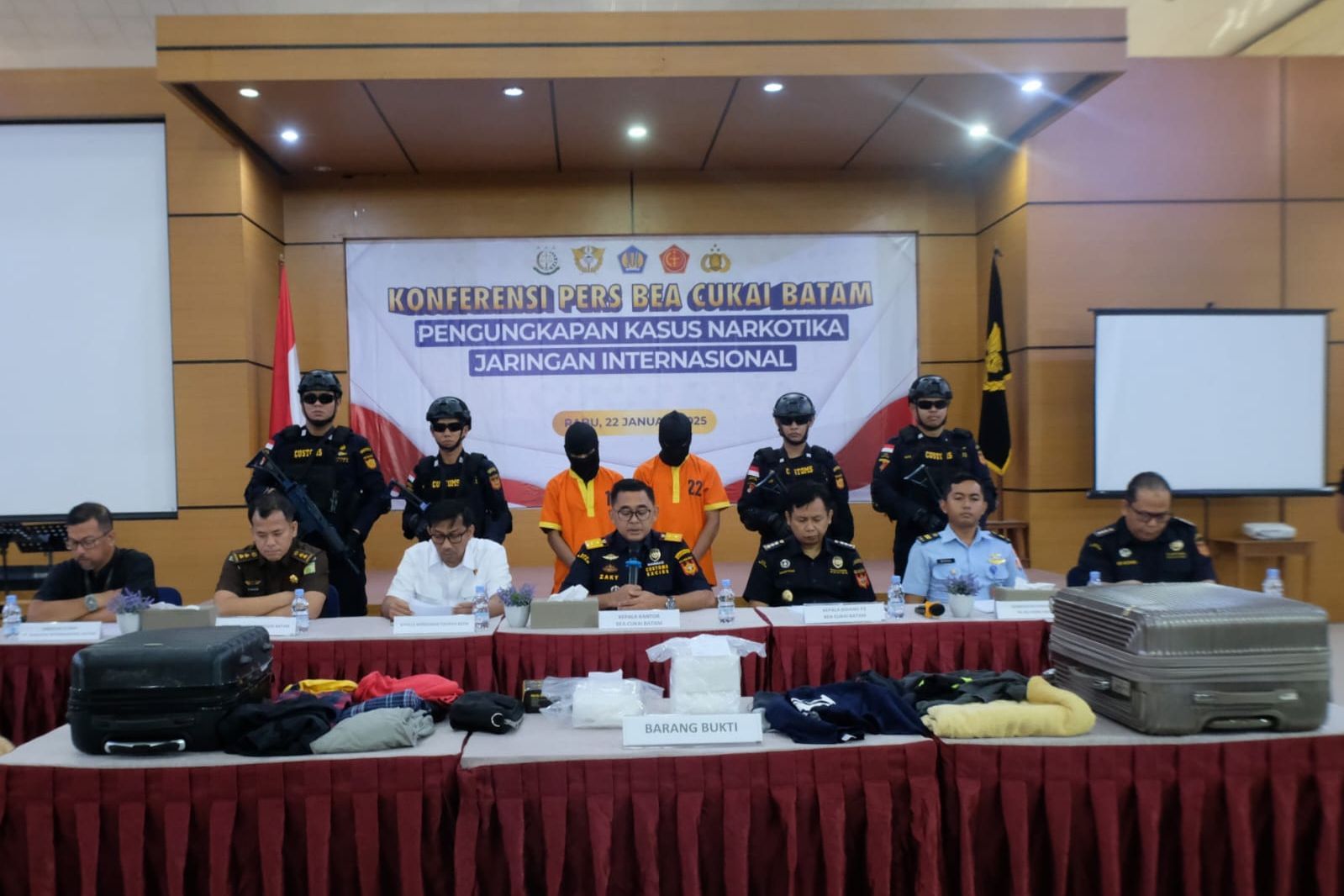 Bea Cukai Batam Gagalkan Pengiriman 3.195 Gram Sabu Lewat Bandara Hang Nadim