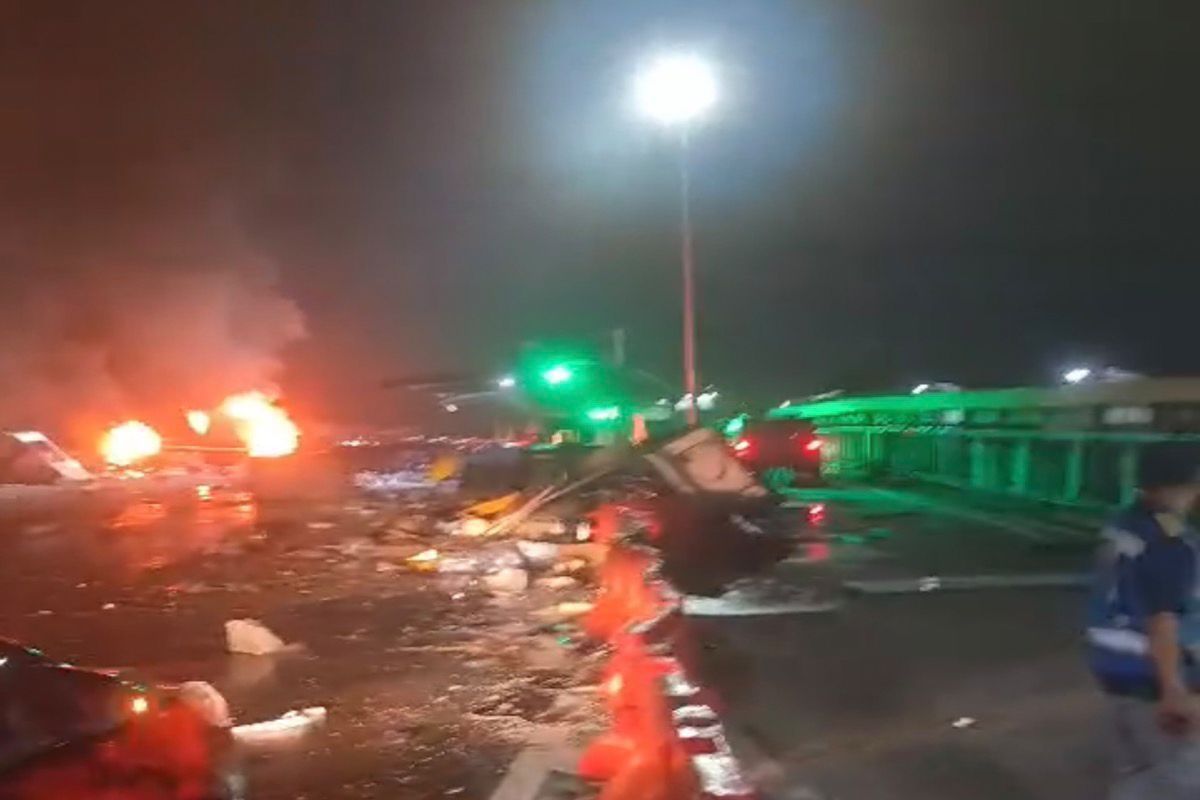 Kecelakaan Beruntun di Gerbang Tol Ciawi Bogor Dini Harir, Korbannya Banyak