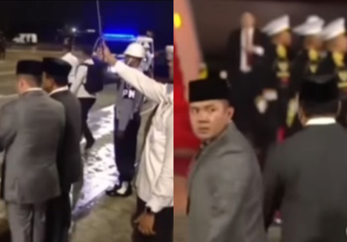 Momen Teguran Mayor Teddy ke Paspampres yang Payungi Prabowo Saat Sambut Erdogan