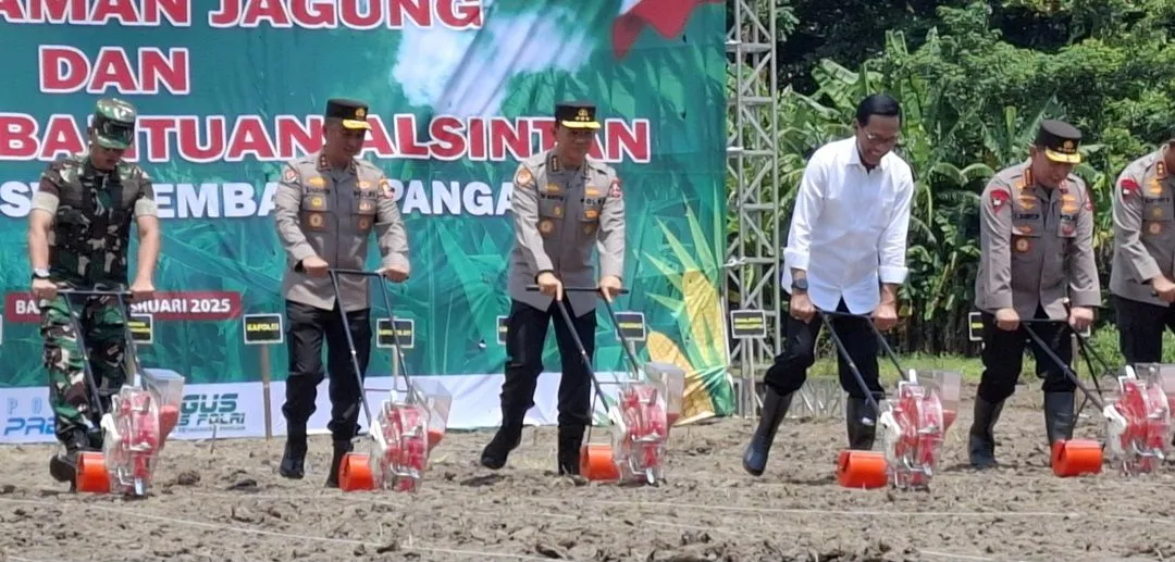 Realisasi Program Nasional 1 Juta Lahan Tani di Bantul, Jenderal Listyo: Tahun 2025 Tidak Impor Jagung Lagi