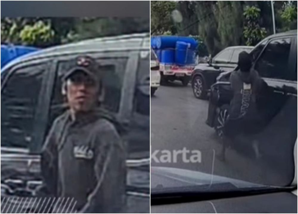 Viral Aksi Pencurian Spion Saat Jalan Macet di Pluit Jakut, Polisi Turun Tangan