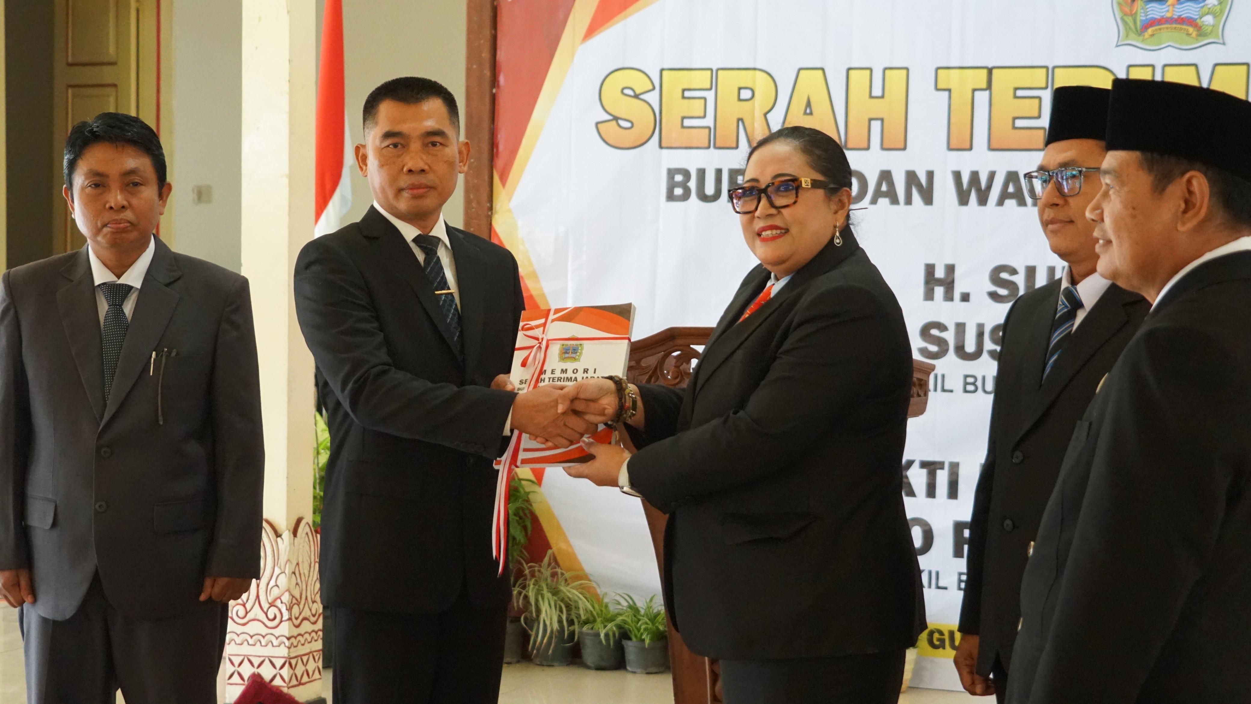 Serah Terima Jabatan Bupati dan Wakil Bupati Gunungkidul Masa Jabatan 2025-2030