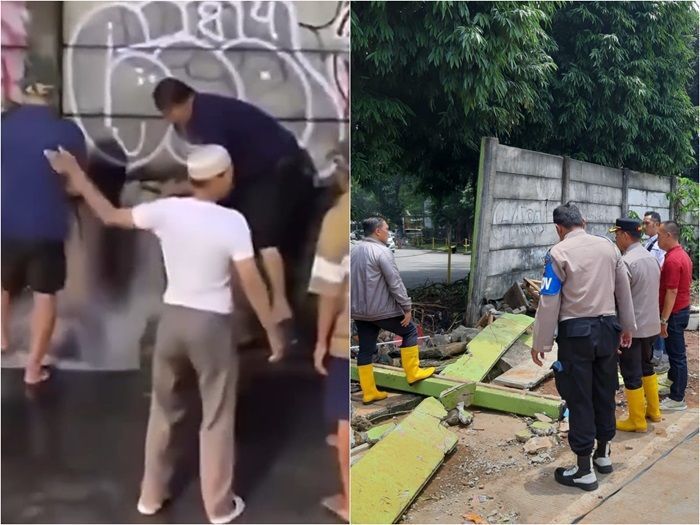 Viral Aksi Jebol Tembok Perumahan Galaxy Bekasi Berujung Banjir, Ini Penjelasan Polisi