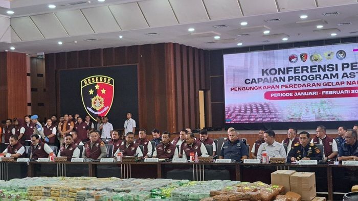 2 Bulan Operasi, Polri Tangkap 9.586 Tersangka dan Sita 4,1 Ton Narkotika