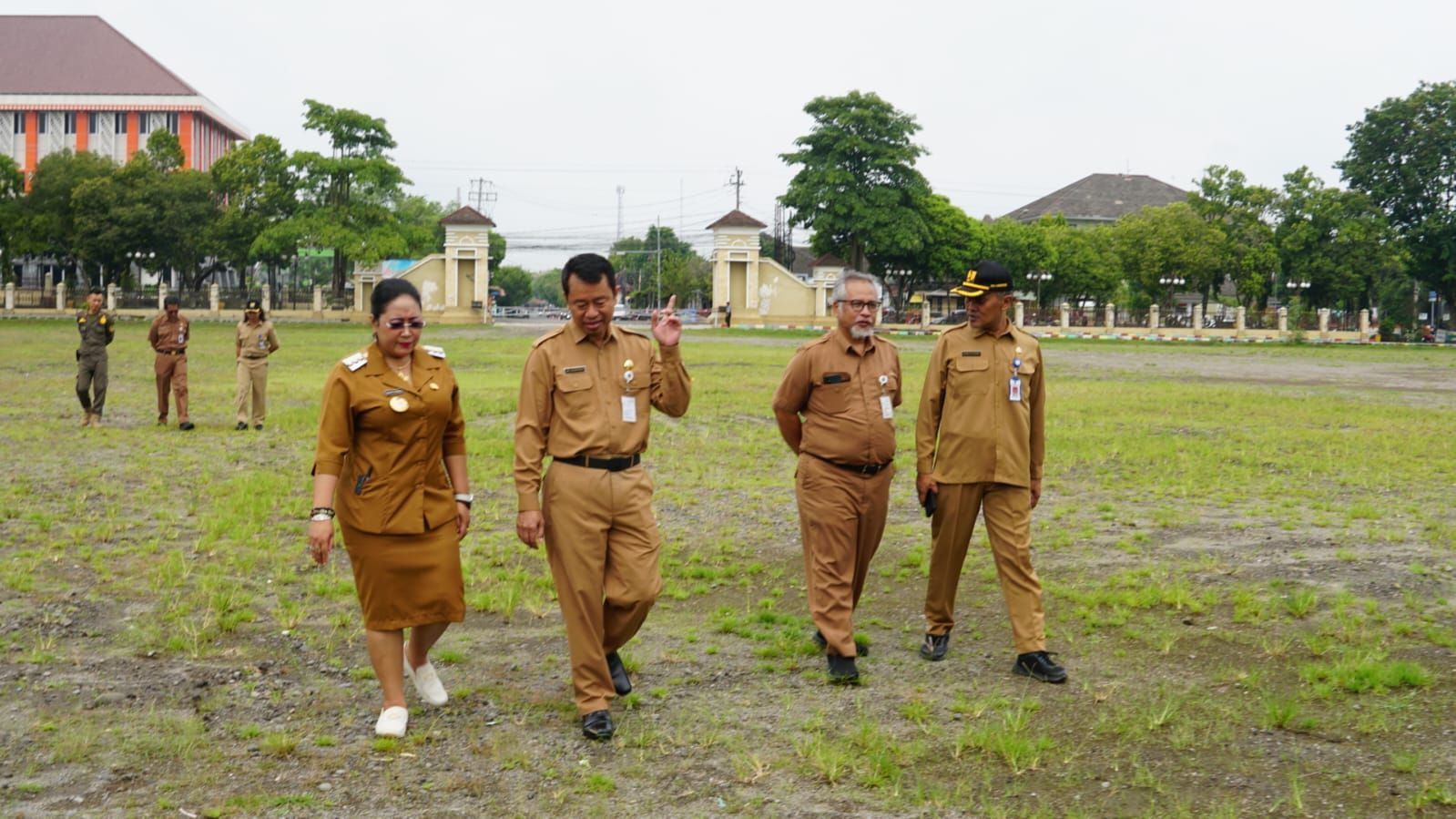 Akan Dipakai untuk Salat Idul Fitri, Alun-alun Wonosari Gunungkidul Direnovasi