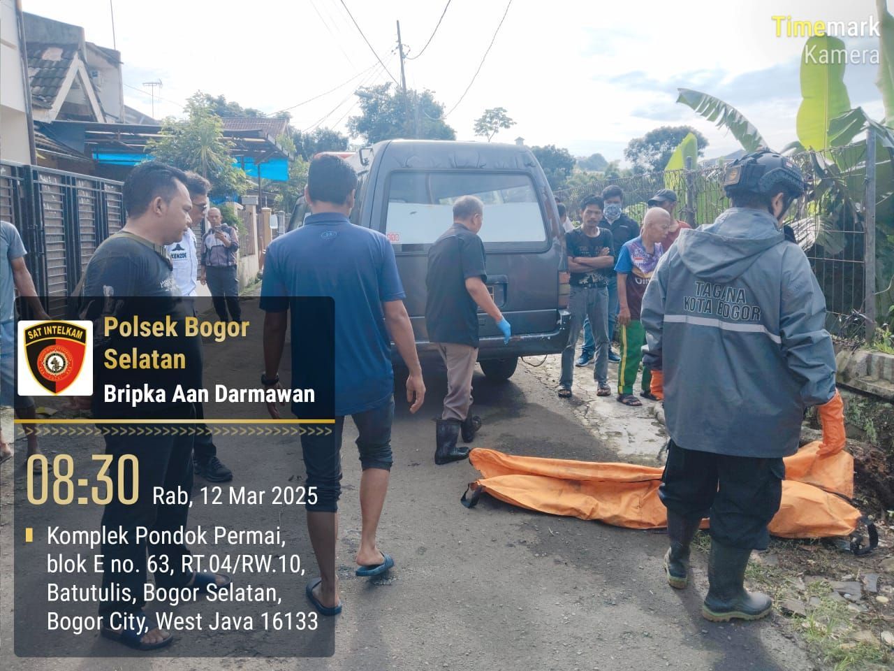 Jasad Tanpa Busana Ditemukan di Sungai Cisadane Batutulis, Polisi Langsung Turun Tangan