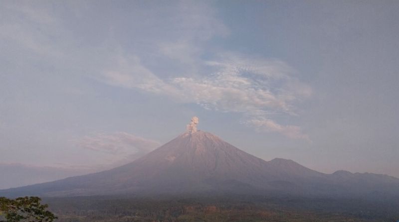 Gunung Semeru Kembali Erupsi, Kolom Abu Capai 1.000 Meter