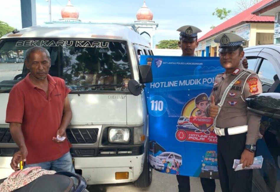 Sambut Arus Mudik Lebaran, Satlantas Lhokseumawe Gelar Penyuluhan Aman Berlalu Lintas