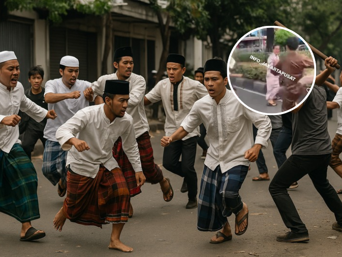 Baru Selesai Shalat Idul Fitri, Pemuda di Salemba Jakpus Langsung Tawuran
