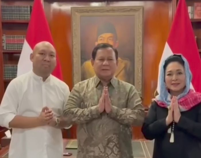 Presiden Prabowo Bagikan Momen Idulfitri Bareng Didit dan Titiek Soeharto