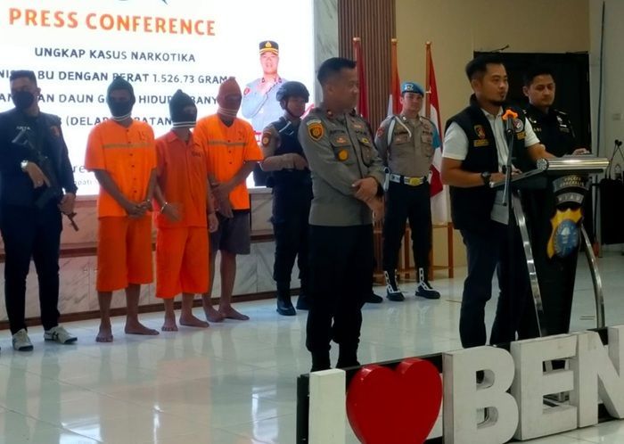 Satnarkoba Polres Bengkalis dan Tim Bea Cukai Tangkap Pengedar Narkoba