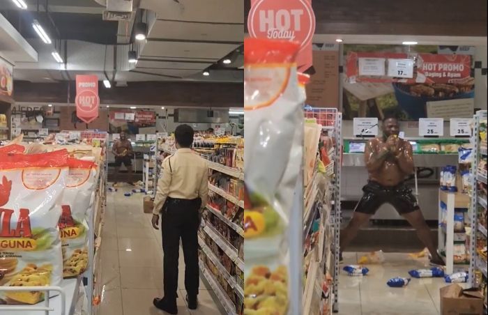 Viral WNA Mabuk di Kalibata City, Hancurkan Barang-barang Supermarket
