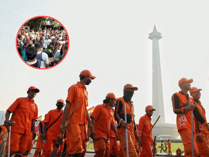 Ribuan Pencari Kerja Antre Lamar Jadi Pasukan Oranye Jakarta, Berapa Gajinya?