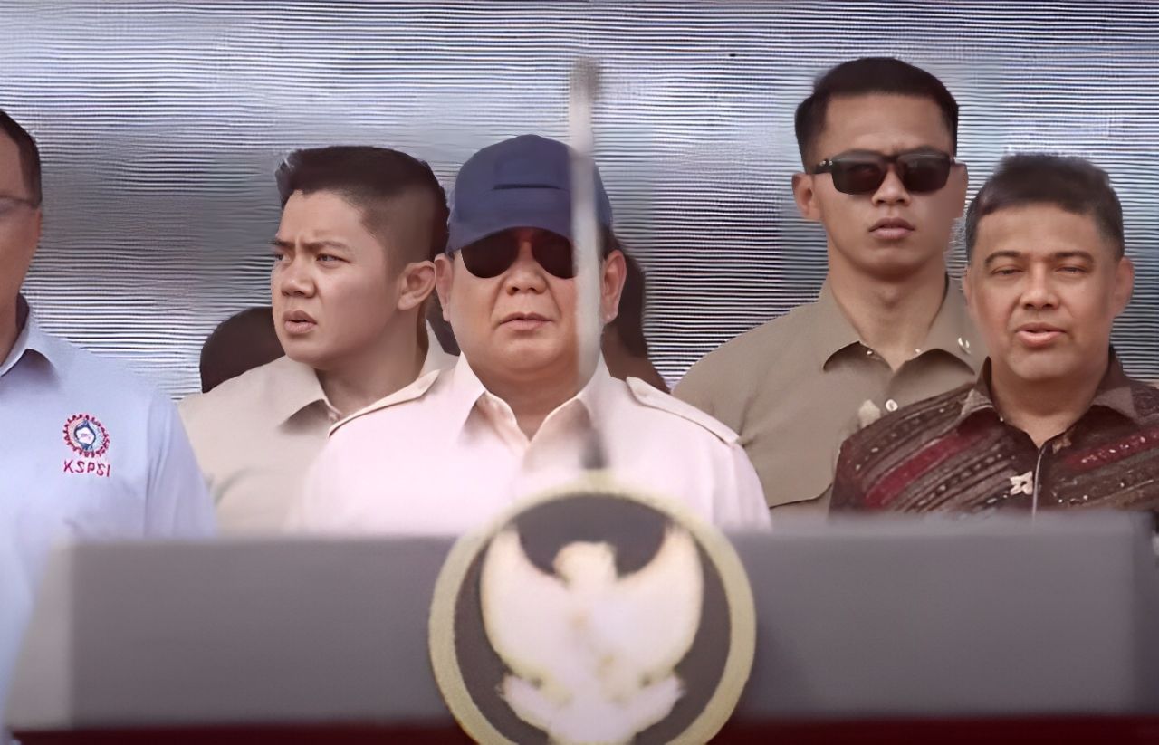 Presiden Prabowo Hadiri Aksi May Day