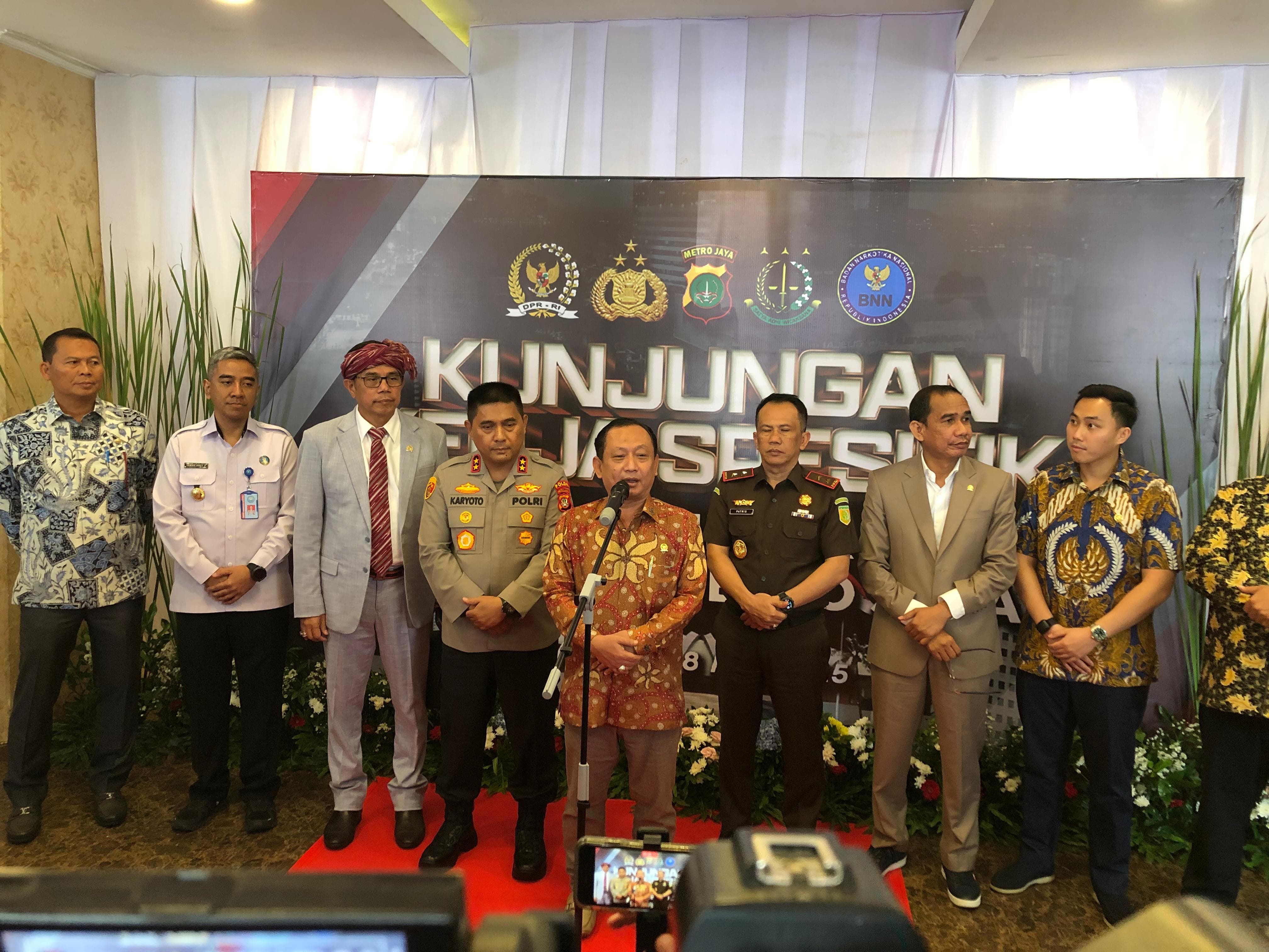 Komisi III DPR, Kajati hingga BNN Datangi Polda Metro untuk Bahas Preman hingga Persoalan Narkotika
