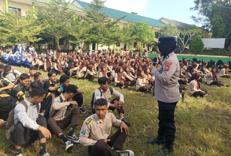Bangun Karakter dan Kedisiplinan, Polresta Banyuwangi Beri Bimbingan ke 750 Siswa SMK