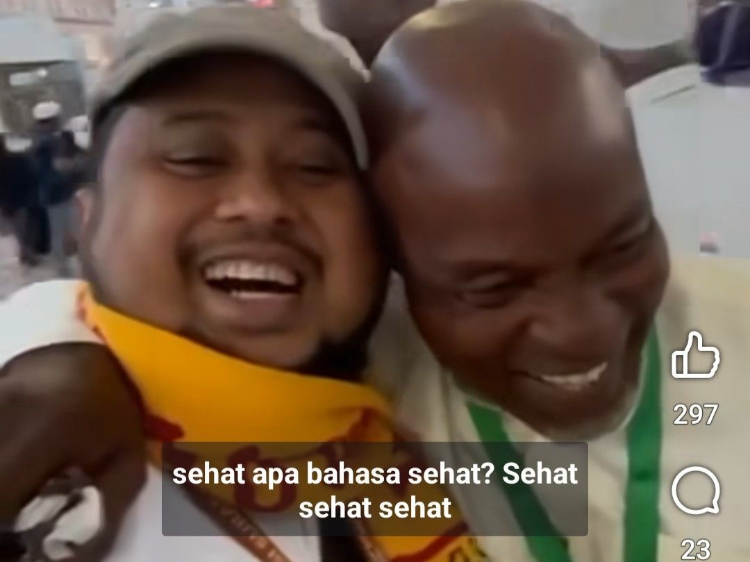 Viral Video Kocak Jemaah Haji Asal Jember Ngobrol Pakai Bahasa Madura dengan Orang Nigeria