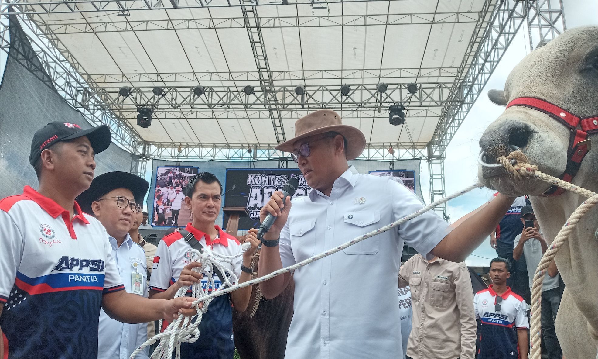 Sapi Seberat Mobil! Wamen Sudaryono Lelang Hewan Kurban Jumbo di Boyolali