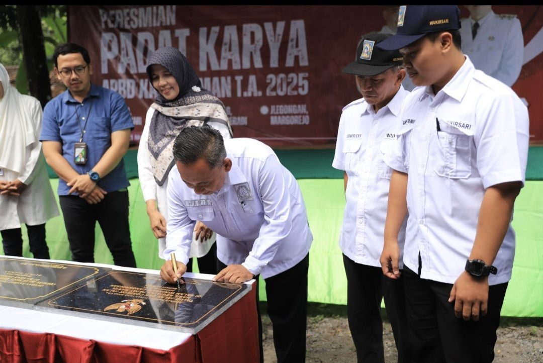 Pemkab Sleman Resmikan Hasil Padat Karya 1 di Cangkringan, Begini Detailnya