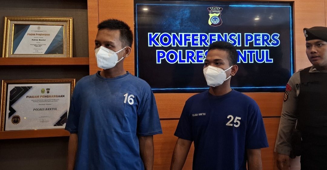Dua Pemuda di Bantul diringkus Polisi Karena Terlibat Rampas HP Milik Pelajar