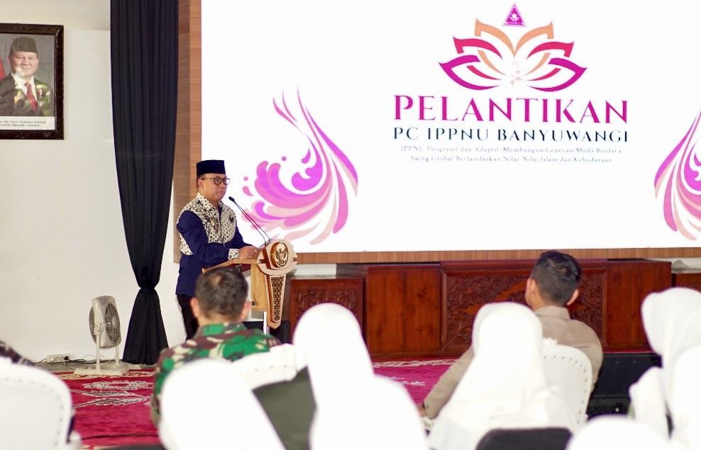 Pelantikan IPPNU Banyuwangi, Wakil Bupati Ajak Sinergi Atasi Problem Sosial-Pendidikan