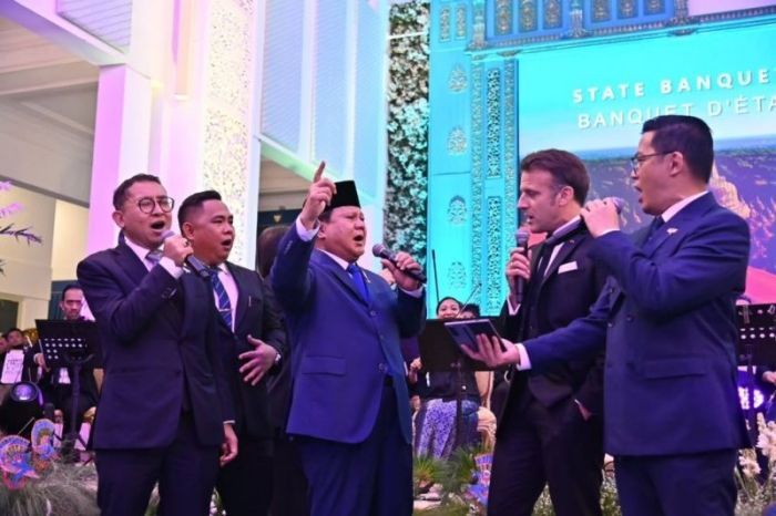 Serunya Presiden Prabowo Nyanyi Bareng Presiden Macron, Ketemu Bobby Kertanegara hingga Puji Borobudur