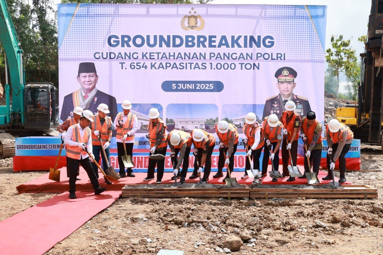 Polri Bangun Gudang Penyimpanan Pangan di SPN Selopamioro dapat Menampung Ribuan Ton