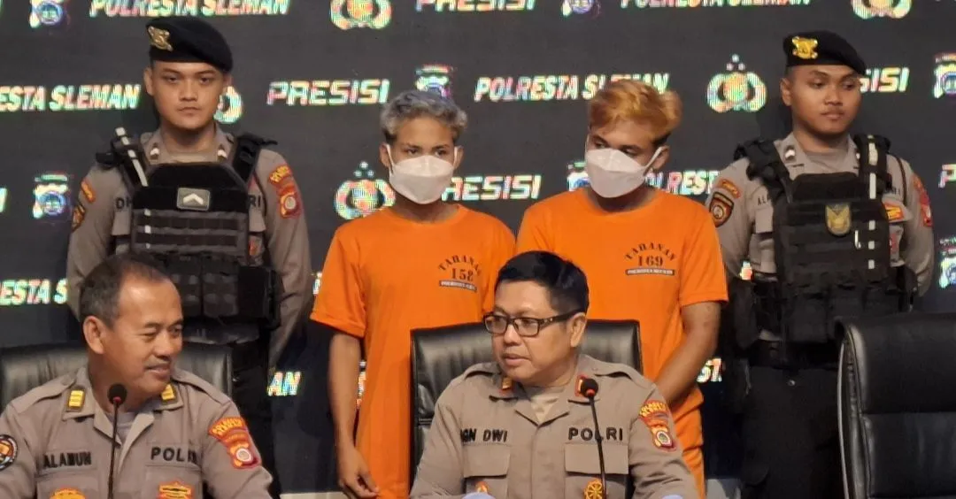 Polsek Berbah Sleman Ringkus Kakak-beradik yang Nekat Gasak HP dan Uang Milik Tiga Remaja, Ini Motifnya