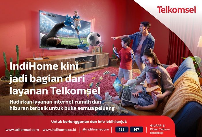 Integrasi ke Telkomsel, IndiHome Janjikan Konektivitas Digital Lebih Lengkap