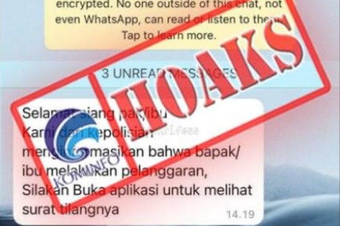 Hati-Hati Penipuan Modus Baru Kirim Surat Tilang Lewat WA, Jangan Diklik!