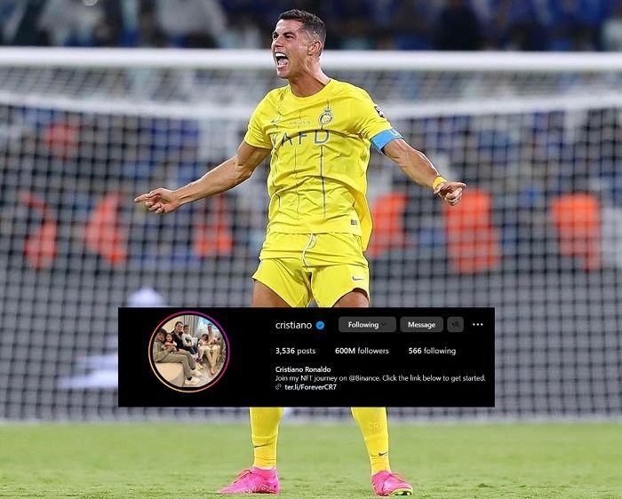 Cristiano Ronaldo Jadi Manusia Pertama dengan 600 Juta Followers Instagram