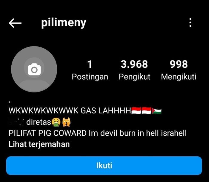 Setelah Habis Diserang Oleh Netizen Indonesia, Kini Akun Instagram Tentara Israel Kena Hack!
