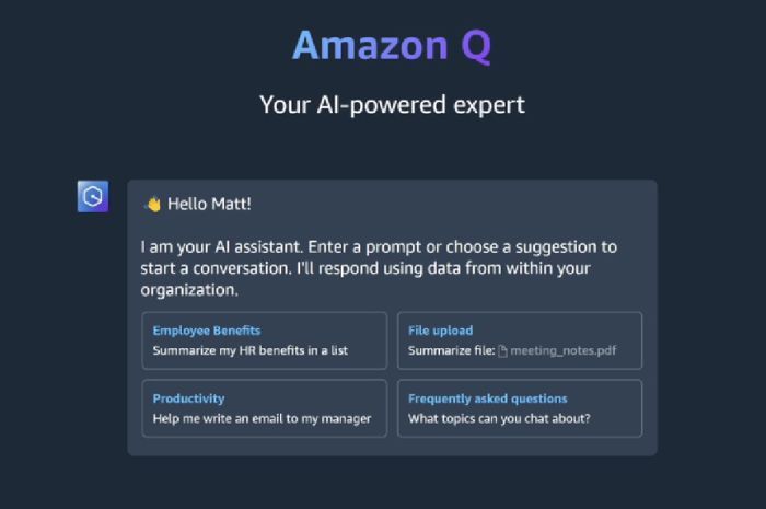 Amazon Rilis Q, Chatbot AI yang Dibuat Khusus untuk Bantu Para Pekerja Kantoran