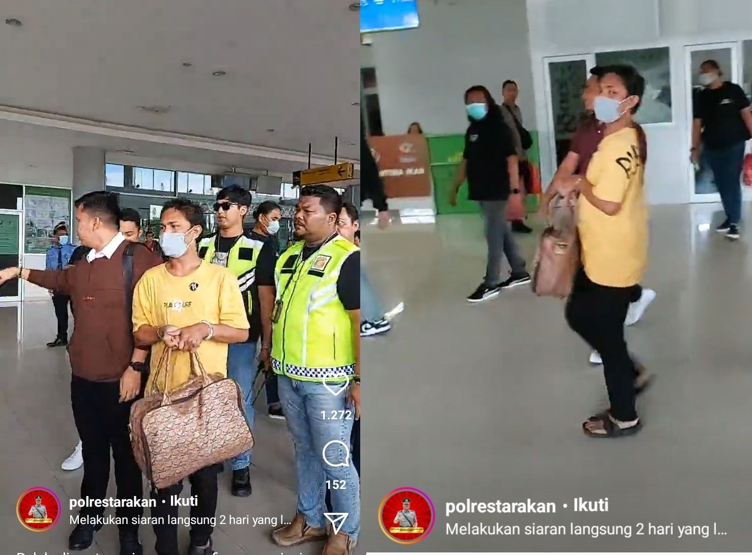 Polres Tarakan Tangkap Pelaku Live Streaming Sesama Jenis di Instagram, Sempat Hampir Kabur ke Banjarmasin